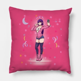 Funny anime girl Pillow