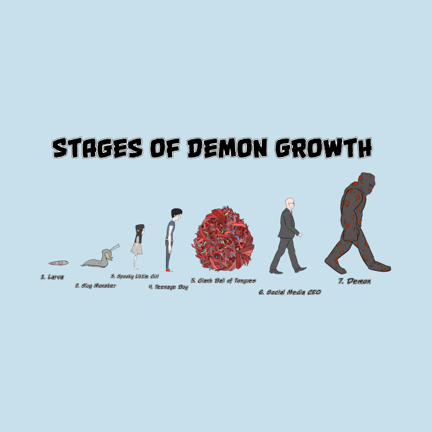 Disover Stages of Demon Growth - The Good Place - T-Shirt