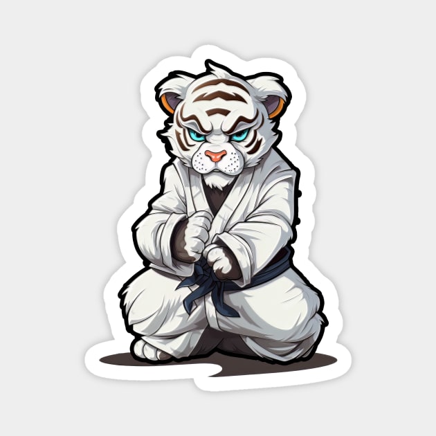 Karate Tiger - Stronger than ever (no words) Magnet by Tee-Magination