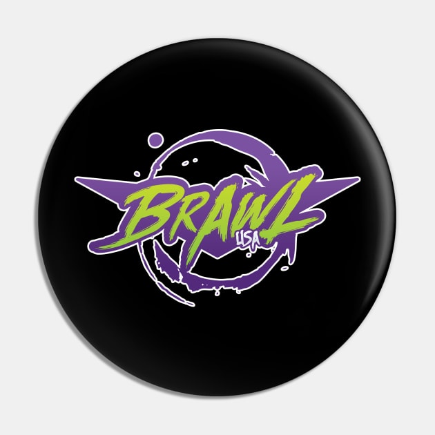 Classic BRAWL USA Logo Pin by brawlusa