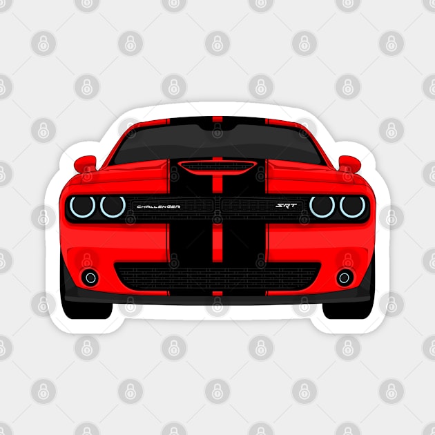 CHALLENGER RED Magnet by VENZ0LIC