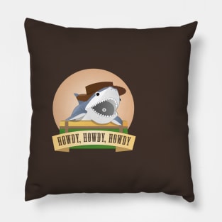 Cowboy Shark Pillow