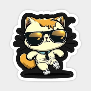 Copy of Cute ginger cat wearing sunglasses Magnet
