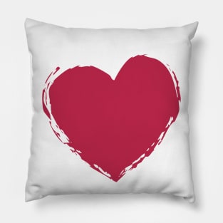 Color of The Year 2023 Viva Magenta Heart Pillow