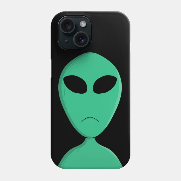 Saddened Alien Phone Case by DiegoCarvalho