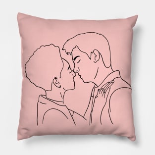 Ola and Otis Kiss Pillow