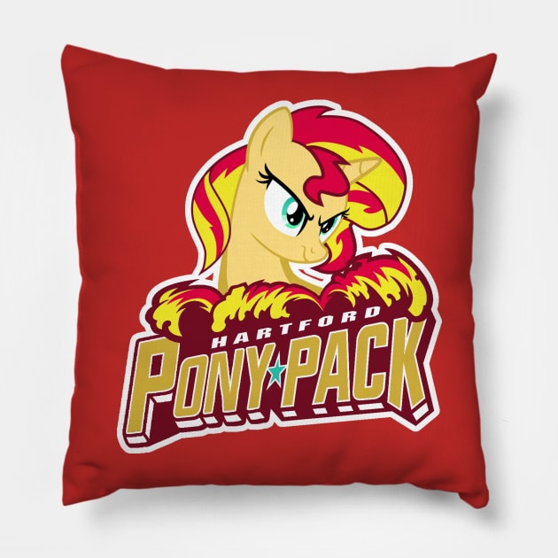 Sunset Shimmer (Wolf Pack) Pillow by euryoky