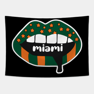 Miami Lips Tapestry