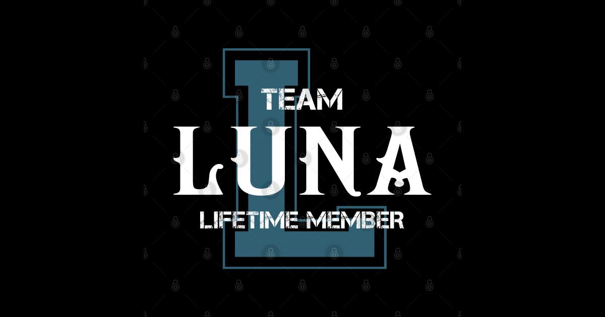 Team LUNA Lifetime Member Luna Baseball TShirt TeePublic
