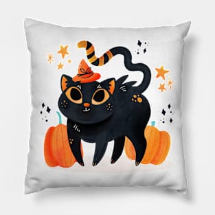 Witch cat Pillow