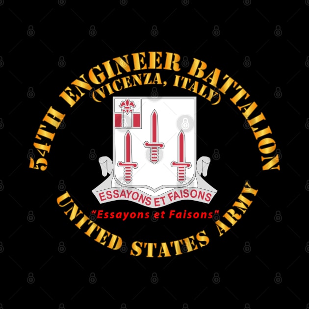 54th Engineer Battalion - US Army - Vicenza, Italy - DUI by twix123844