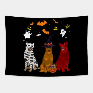 Halloween australian cattle Dogs Lovers Mummy Witch Tapestry