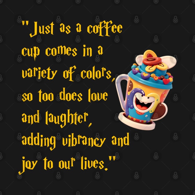 Love And Laughter Are Like Coffee Cups: Inspirational Quote For Life by Inspire Me 