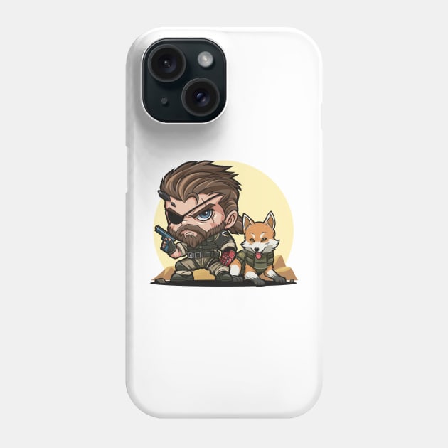 VENOM SNAKE FT. DD - CHIBI STYLE Phone Case by Vector Volt