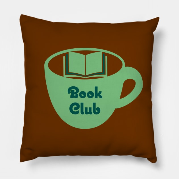 Book Club Pillow by PeachesPaisleyProton