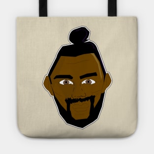 Black Bearded Bun Boy Tote