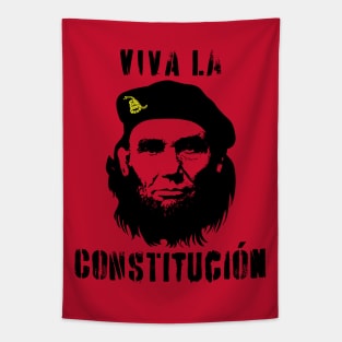 Viva La Constitucion Abraham Lincoln Che Guevara design Tapestry