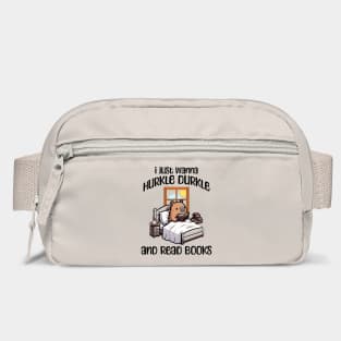 I Just Wanna Hurkle Durkle and Read Books capybara design Bag