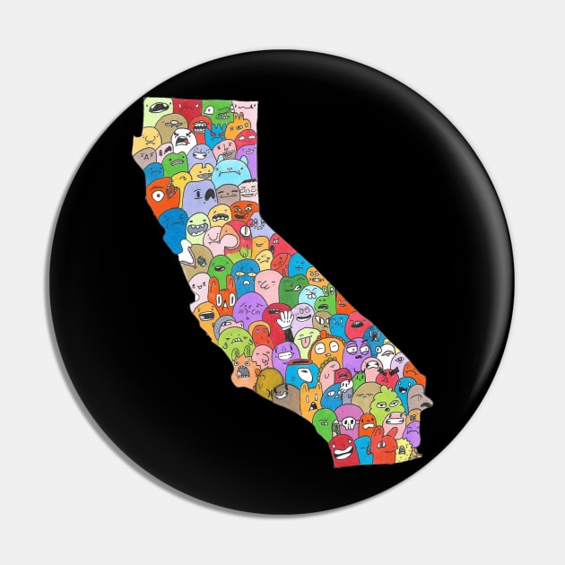 California Pin by b_taco_designs