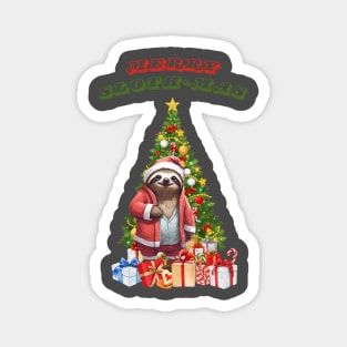 Christmas Sloth Magnet