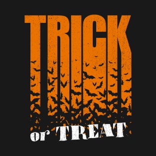 Trick or treat bats lettering T-Shirt