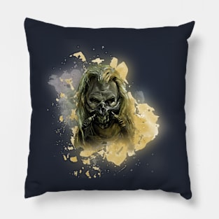 Immortan Joe Mad Max Villain in Watercolor Pillow