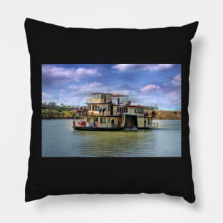 Captain Proud travelling upstream, Murray Bridge SA Pillow