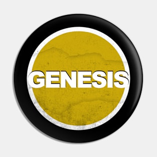 Genesis on yellow color Pin