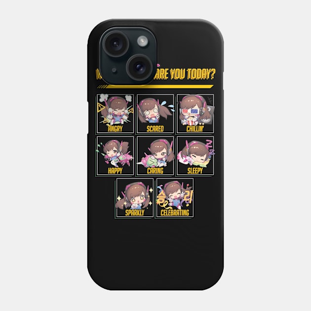 Which D.Va are you Today? Phone Case by horrucide@yahoo.com