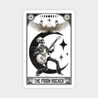 Moon rocker tarot card for rock music lovers Magnet