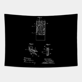 Coin Chute Vintage Patent Hand Drawing Tapestry