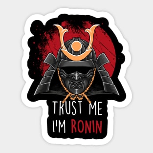 Samurai of Hyuga Ronin Sticker for Sale by royaljabberwock