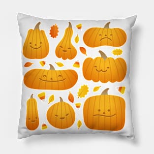 Funny Halloween Pumpkins Pillow