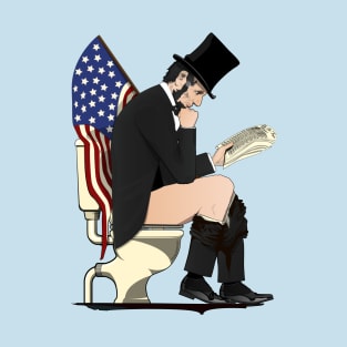 Abraham Lincoln on the Toilet T-Shirt