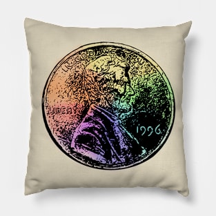 Rainbow Penny Pillow