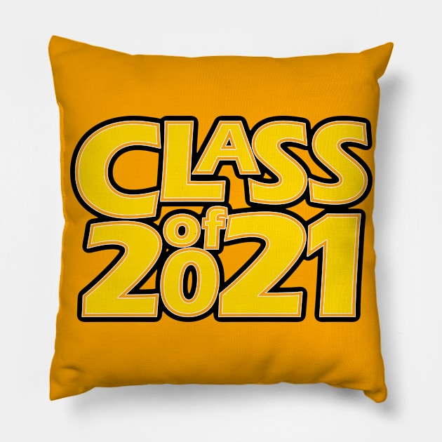 Grad Class of 2021 Pillow by gkillerb