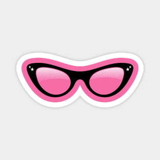 cool cat eye glasses 2 Magnet