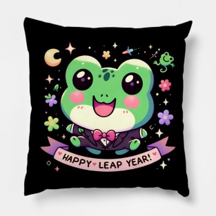 Happy Leap Year - Frog Pillow