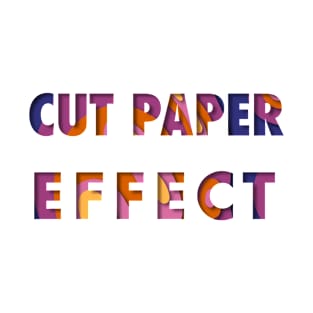 Cut Paper Effect T-Shirt