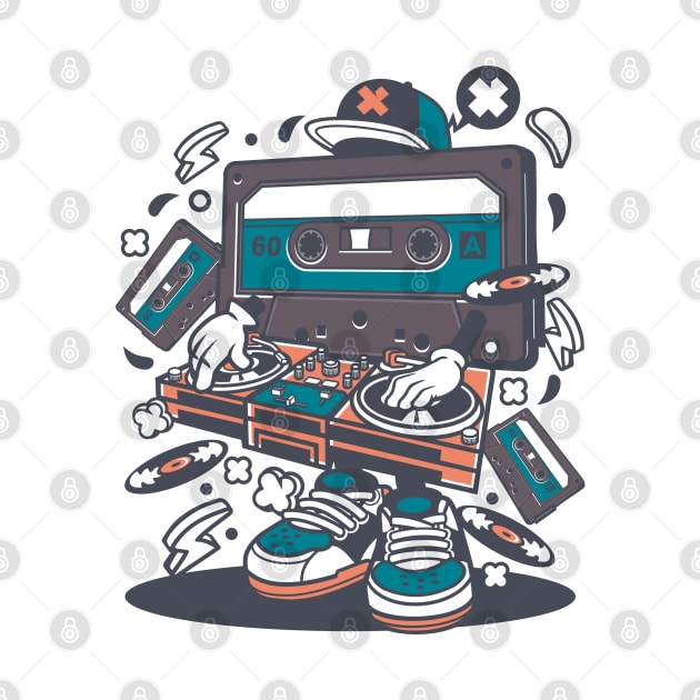 Cassette figure DJ by ShirtyLife