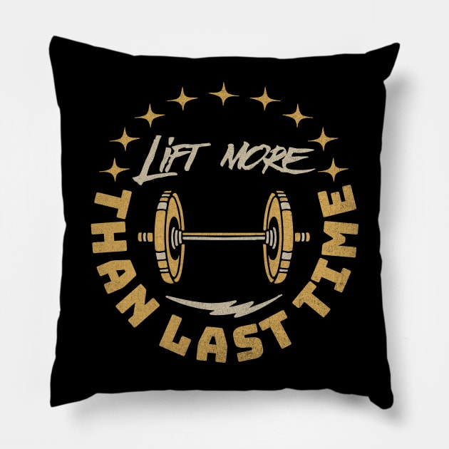 Lift More Than Last Time Pillow by Norse Magic