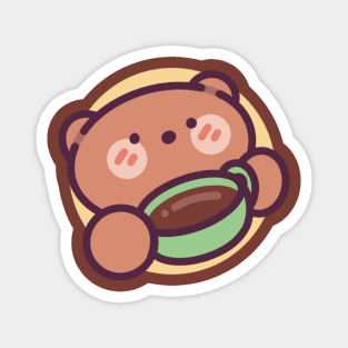 Coffee Bear Magnet