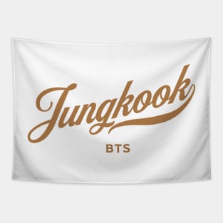 BTS Jungkook baseball sport typography Tapestry