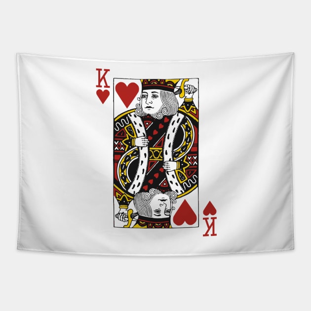 King of Hearts Tapestry by Bethany-Bailey