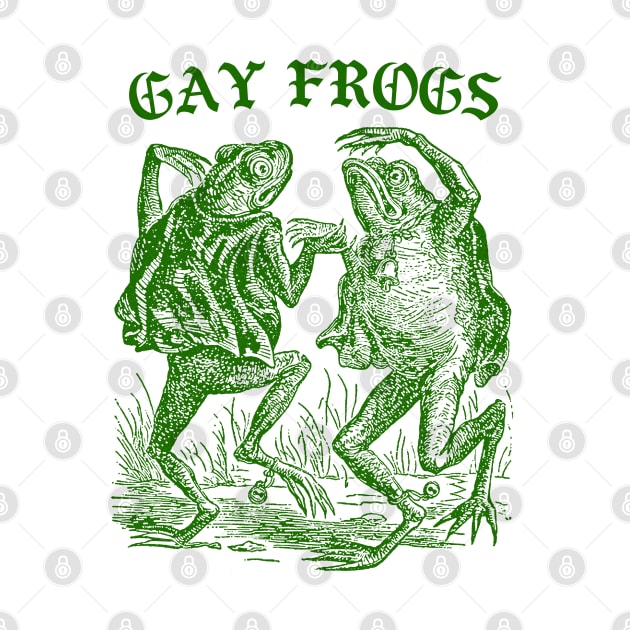 Gay Frogs /// Vintage Style Meme Design by DankFutura