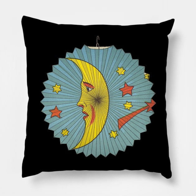 Crescent Moons and Stars Changing Seasons Transformation Pillow by TV Dinners