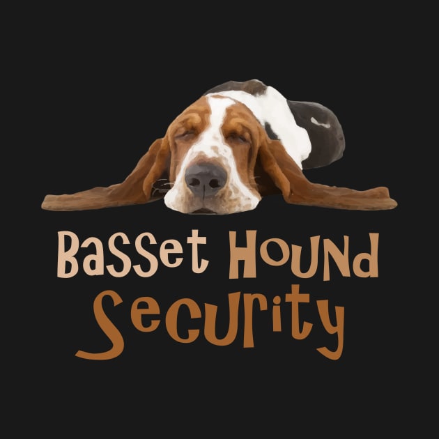 Funny Basset Hound Security Design by rs-designs