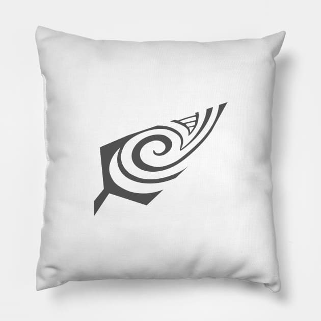 Koru Silver Fern Pillow by OrangeCup