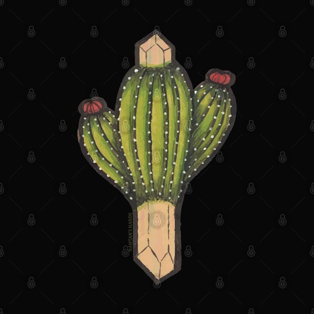 Cactus with crystal roots 3 by Namtan's Hands