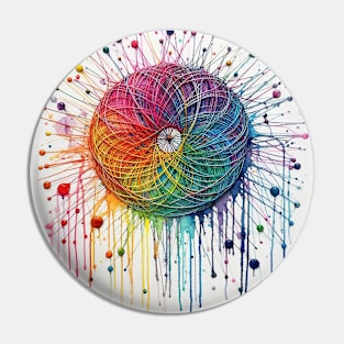 Psychedelic looking abstract illustration Pin